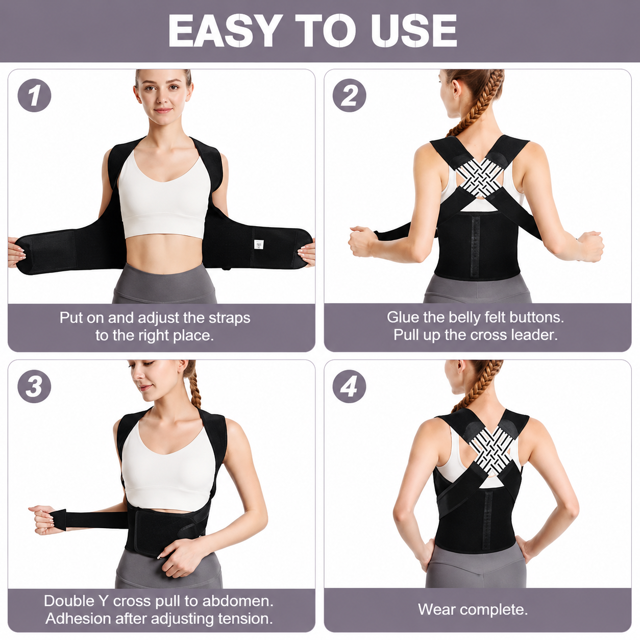 Adjustable Unisex Posture Corrector for Better Posture & Daily Comfort